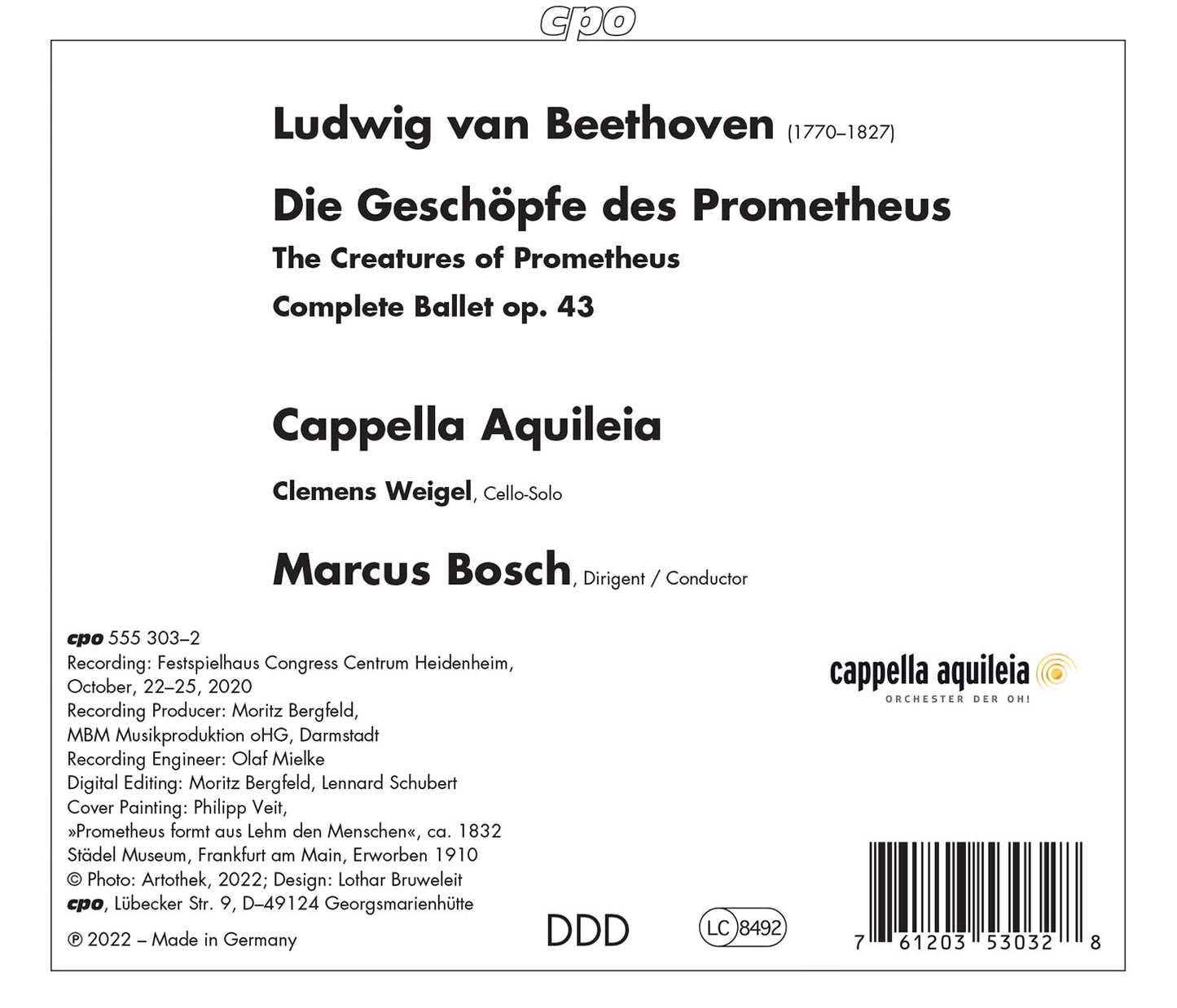 Beethoven: Die Geschopfe Des Prometheus, Op. 43