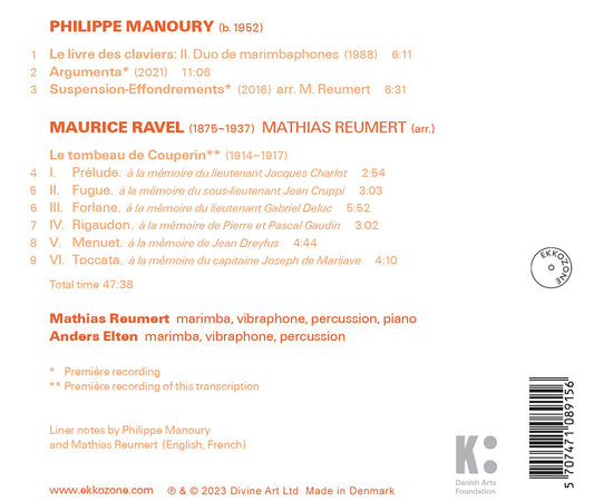 Manoury & Ravel: Argumenta