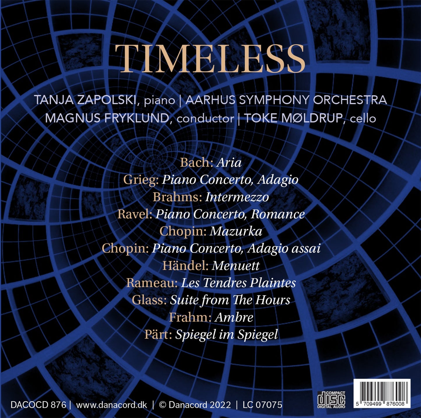 Chopin, Frahm, Glass, Handel, Part & Rameau: Timeless