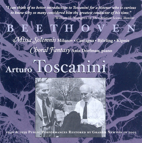 BEETHOVEN: Missa Solemnis (Milanova. Catagna, Bjorling, Kipn