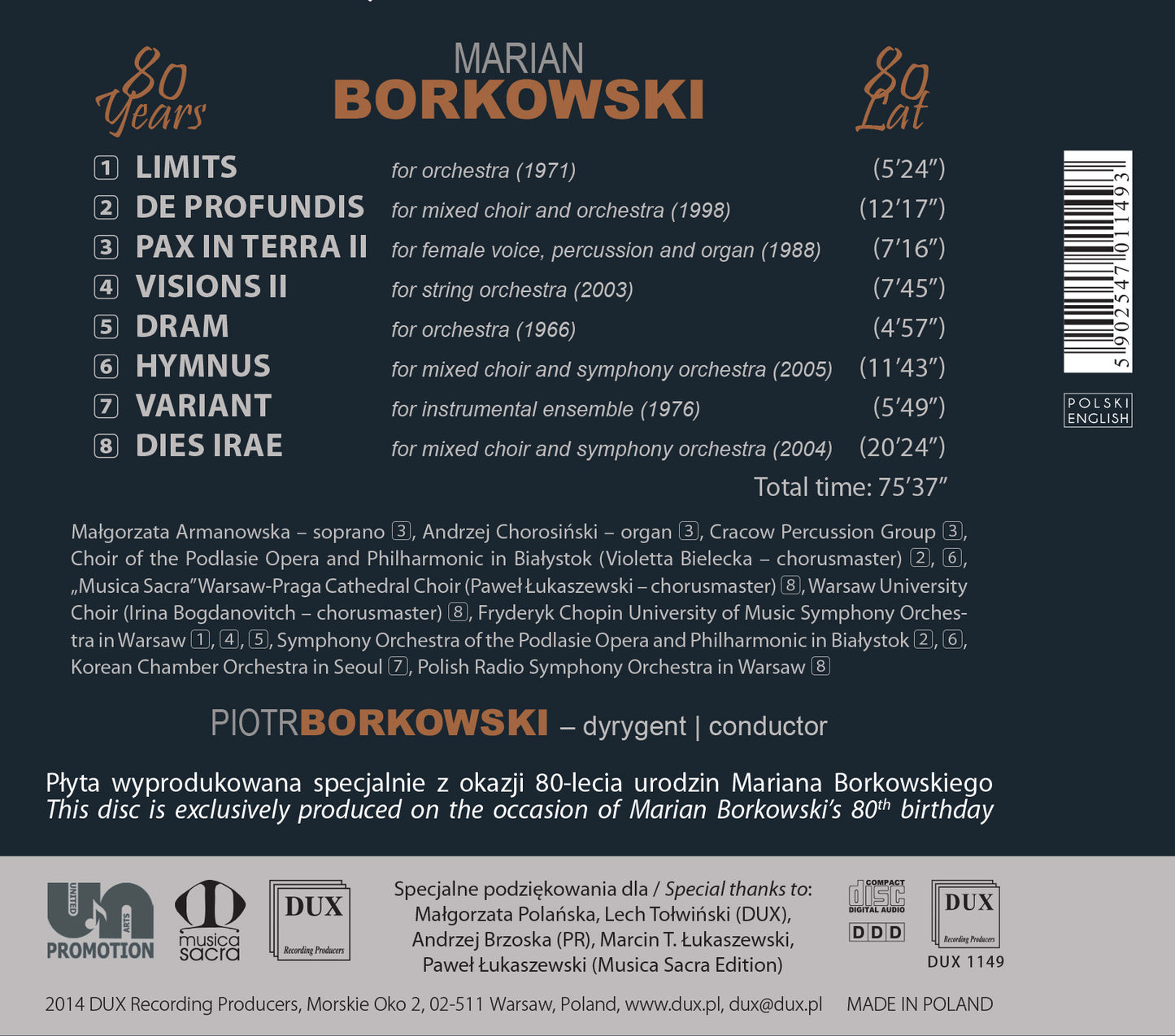 Piotr Borkowski conducts Marian Borkowski