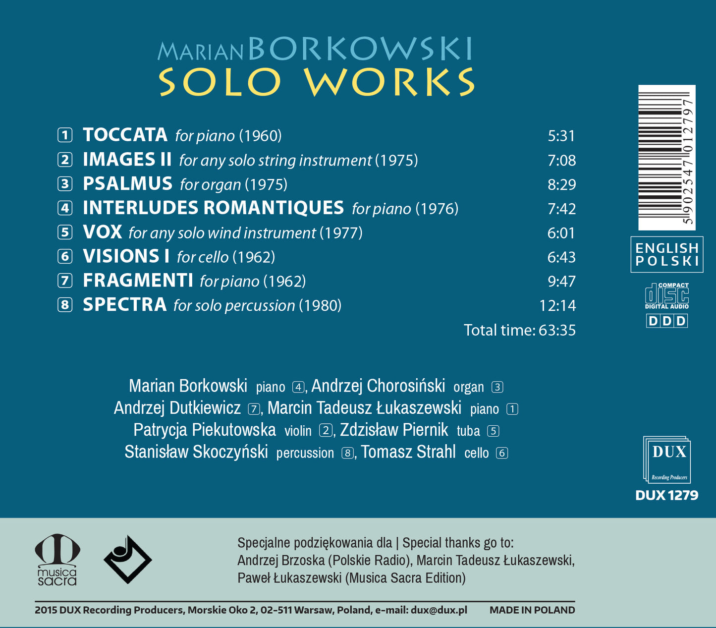 Borkowski: Solo Works