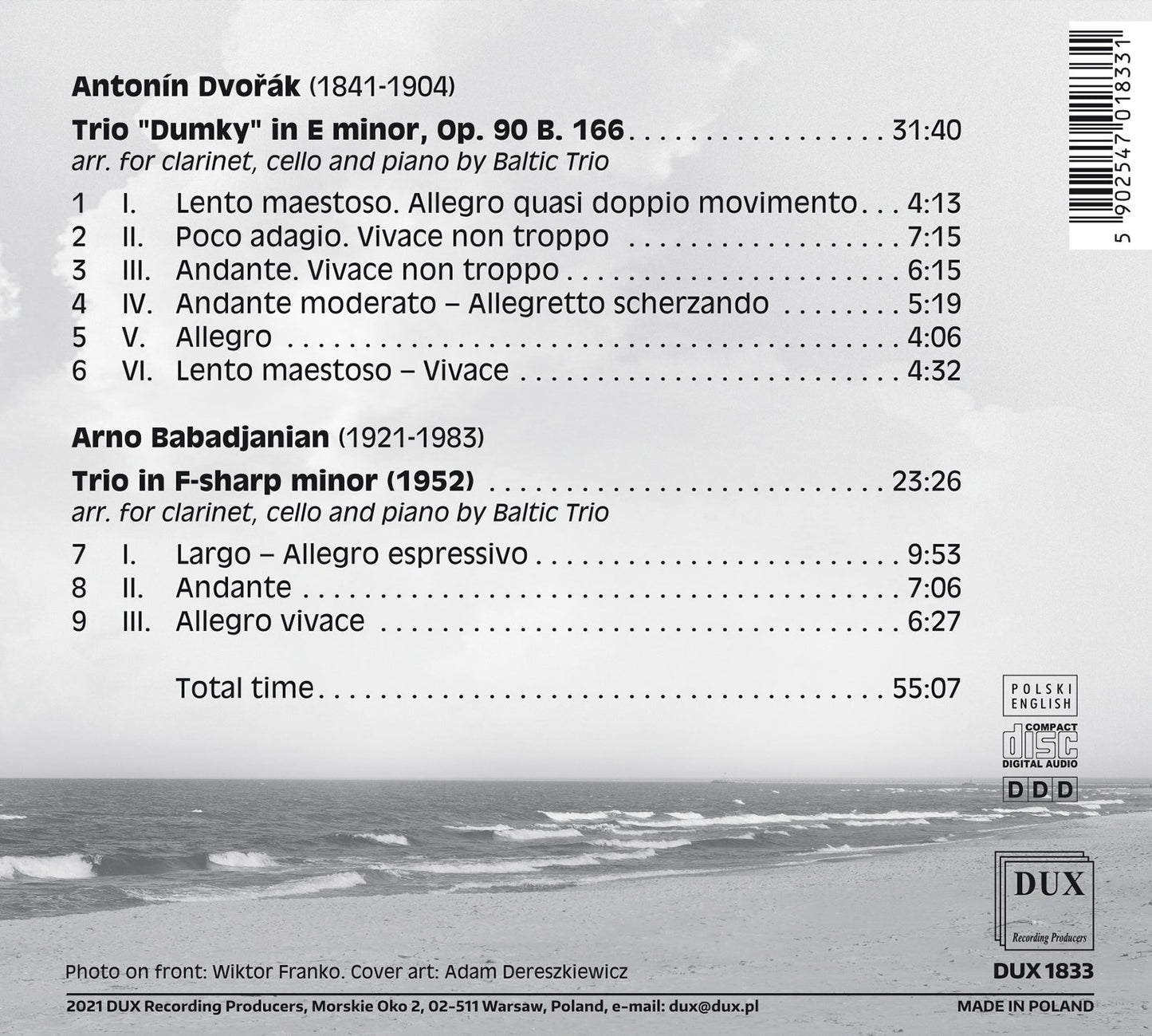 Dvorak & Babadjanian: Baltic Trio