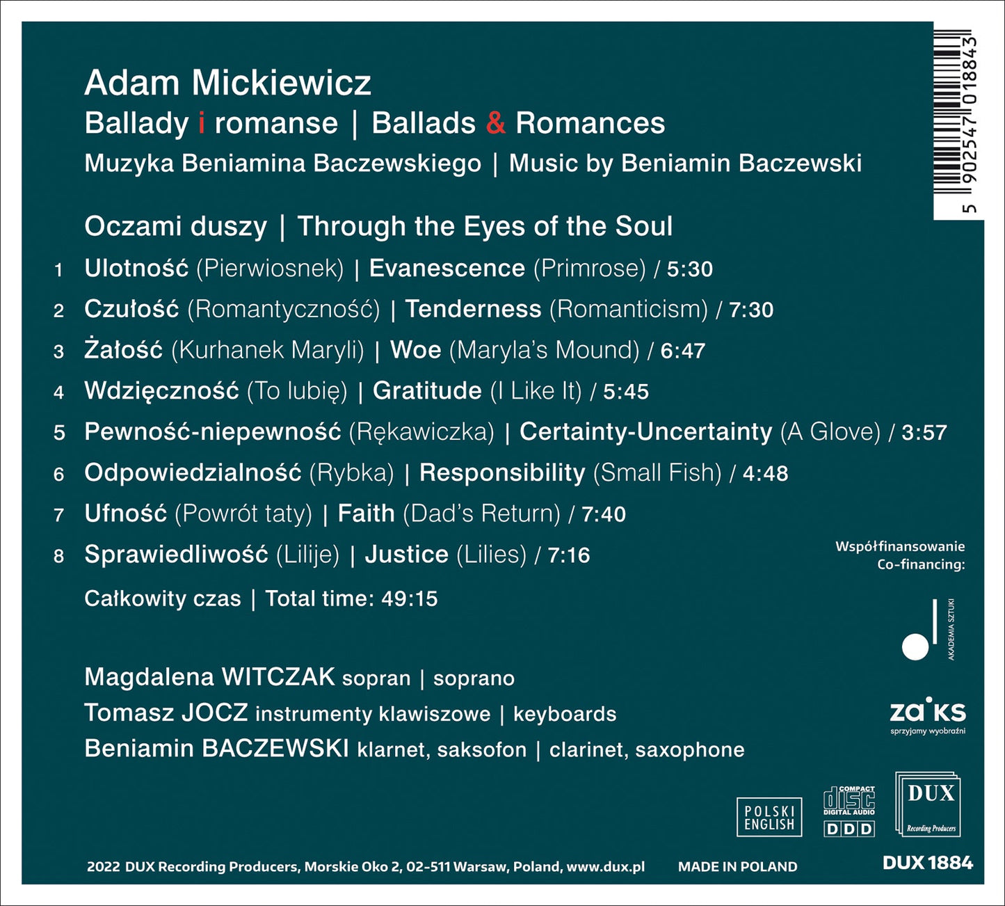 Baczewski: Mickiewicz - Ballads & Romances