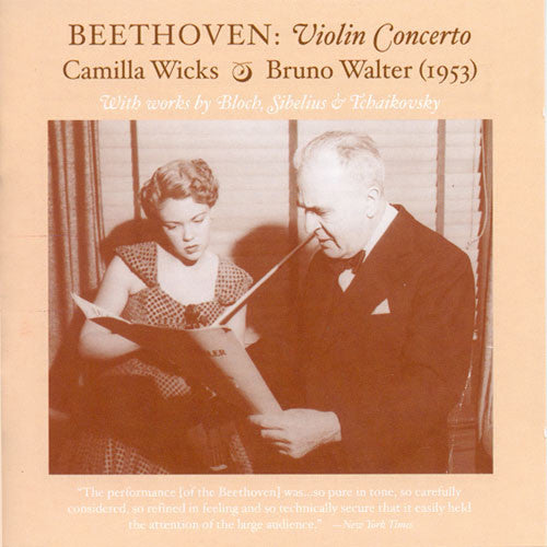 Violin Recital: Wicks, Camilla - BEETHOVEN, L. van / BLOCH,