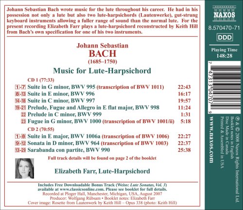 Bach, J.S.: Lute-Harpsichord Music