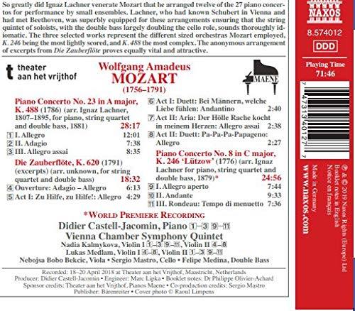 W.A. Mozart: Piano Concertos Nos. 8 & 23 - Die Zauberflöte (