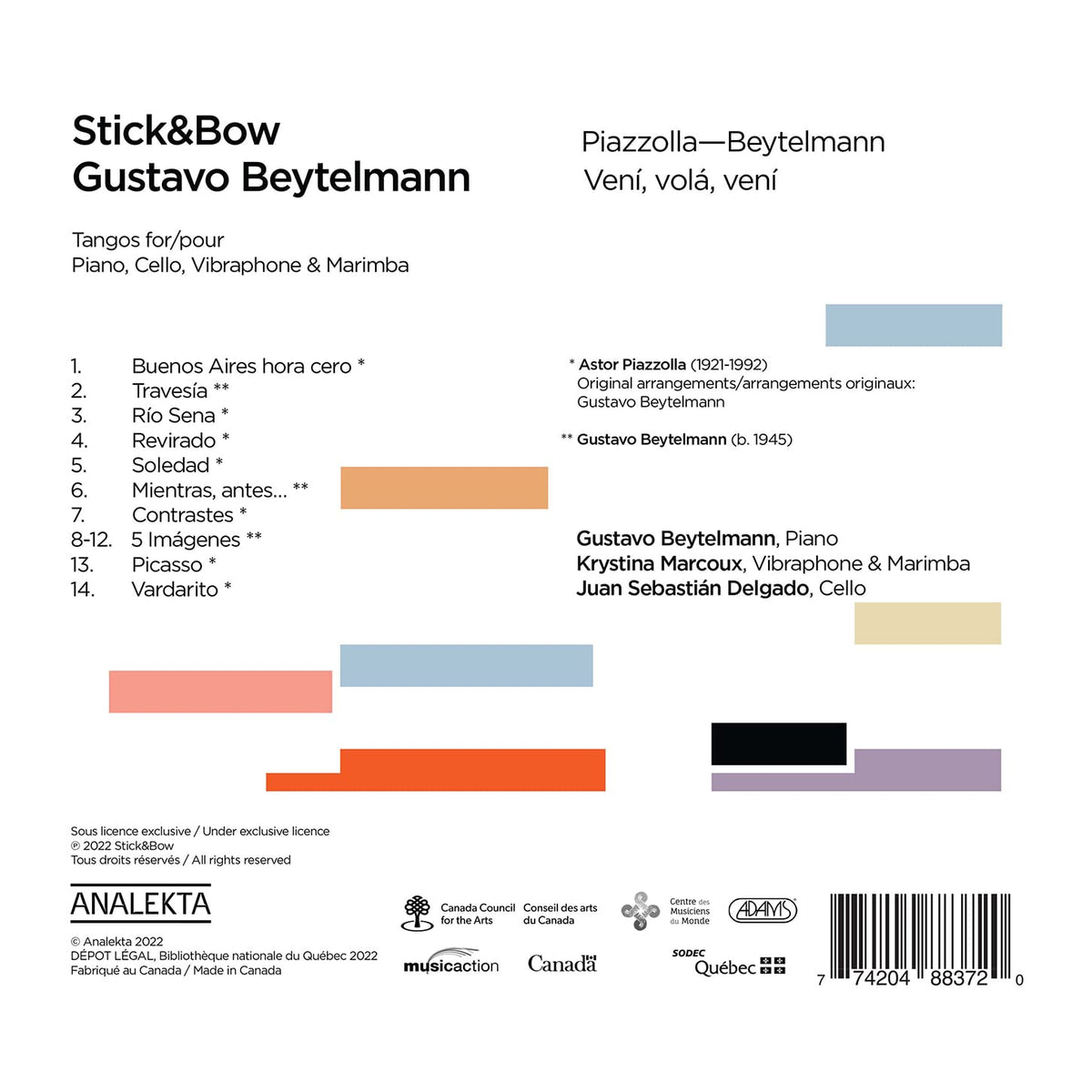 Beytelmann & Piazzolla: Veni, Vola, Veni
