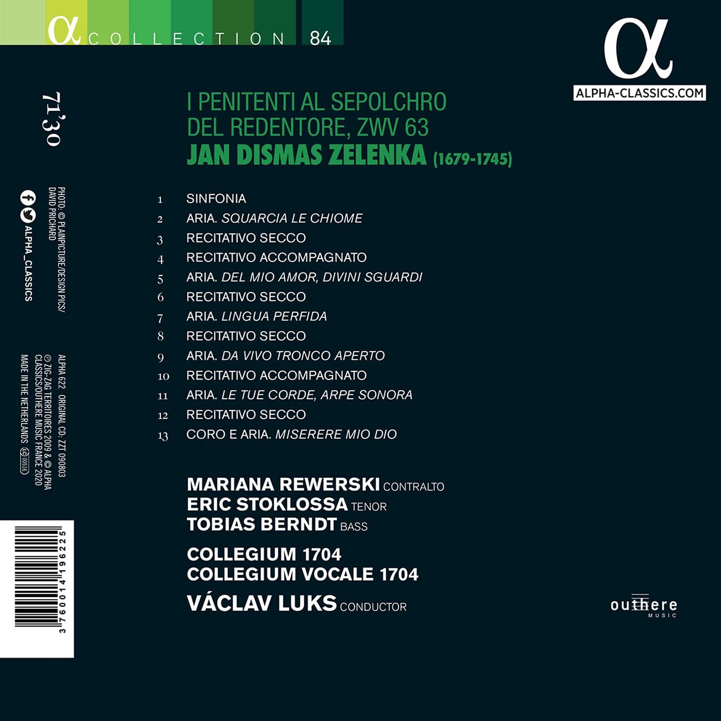 Zelenka: I penitenti al sepolchro del redentore, ZWV 63