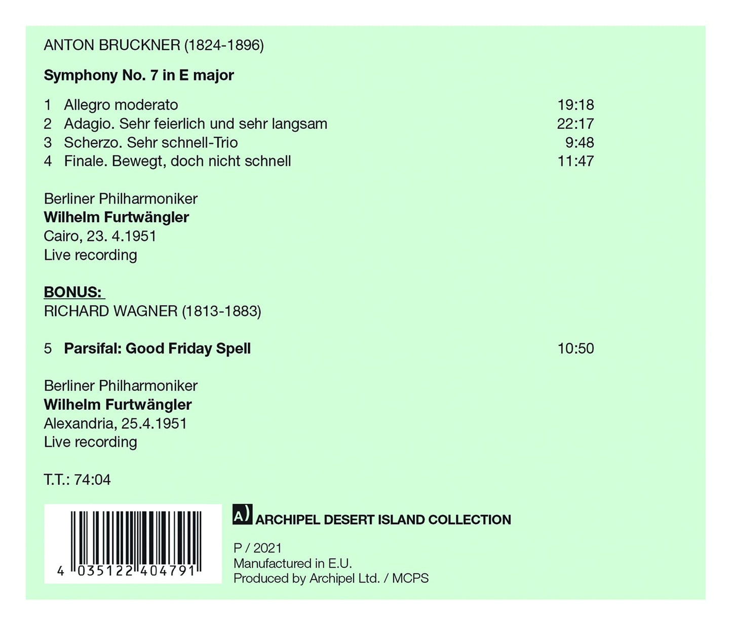 Bruckner: Symphony No. 7