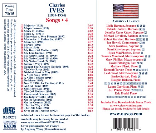 IVES, C.: Songs, Vol. 4