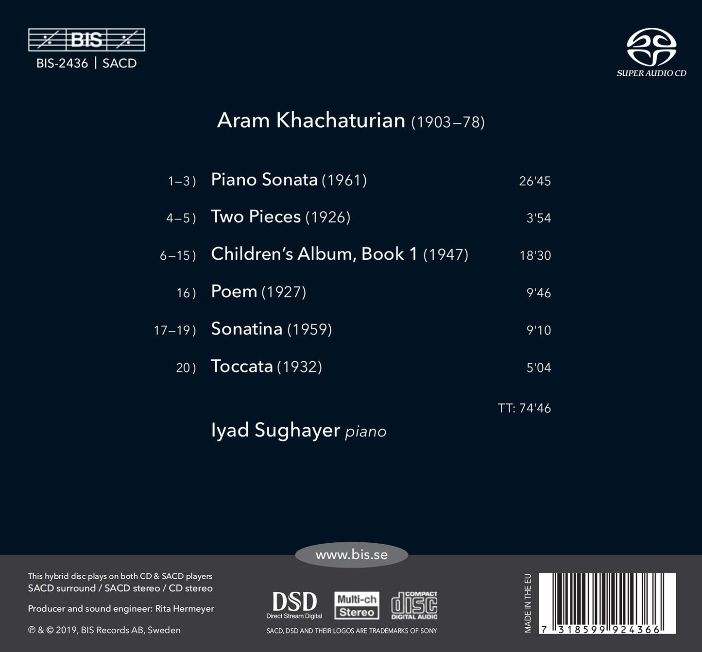 Khachaturian: Piano Works