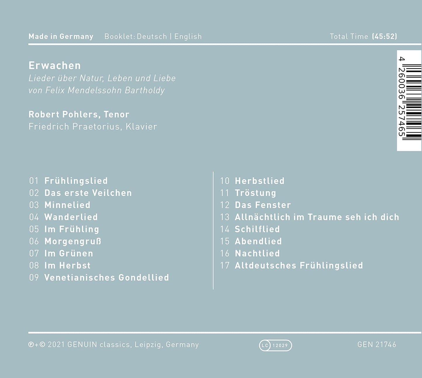 Felix Mendelssohn: Erwachen