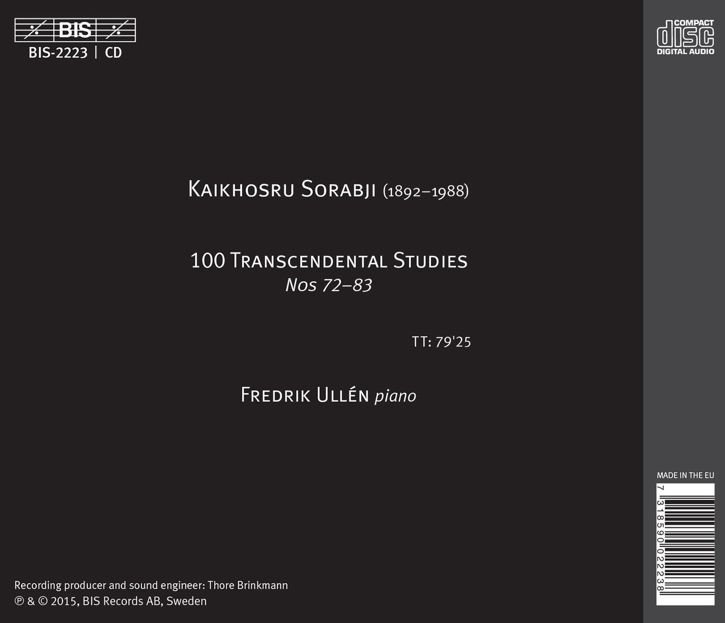 Sorabji: 100 Transcendental Studies, Nos. 72-83