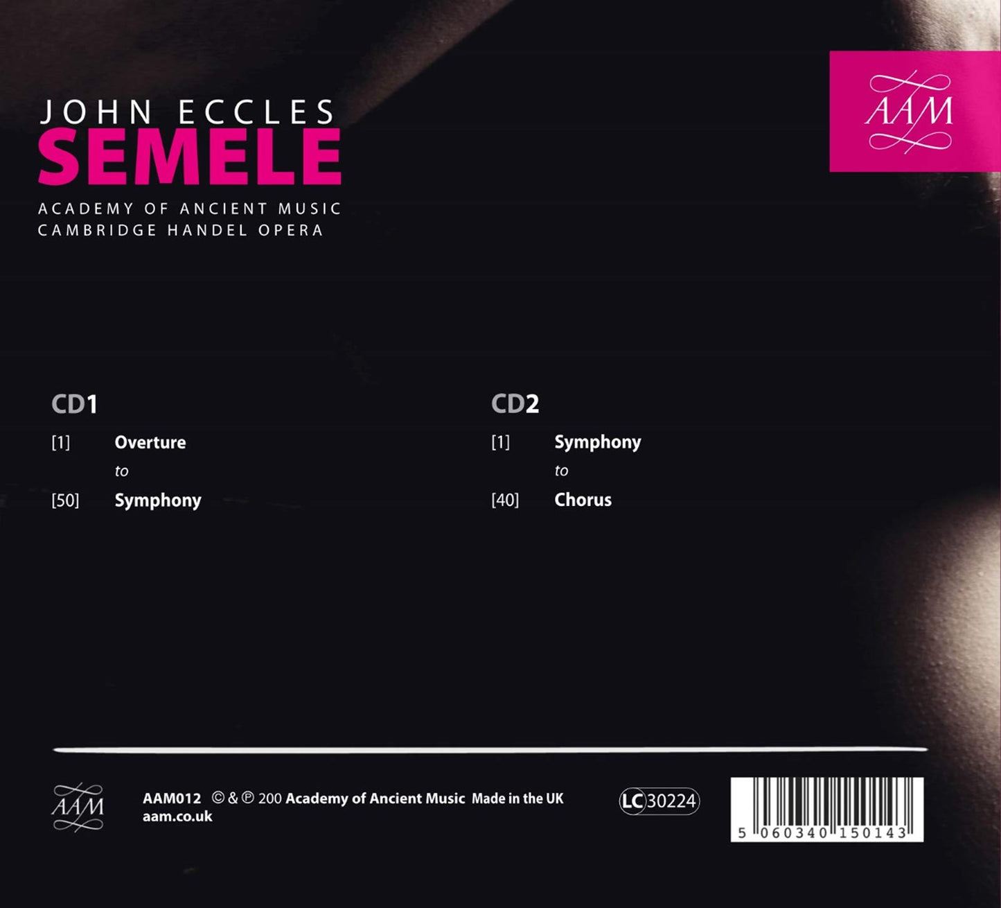 John Eccles: Semele