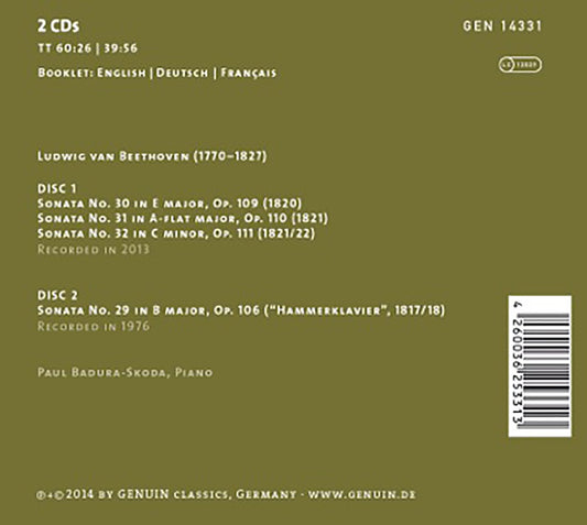 Beethoven: Piano Sonatas Nos. 29-32