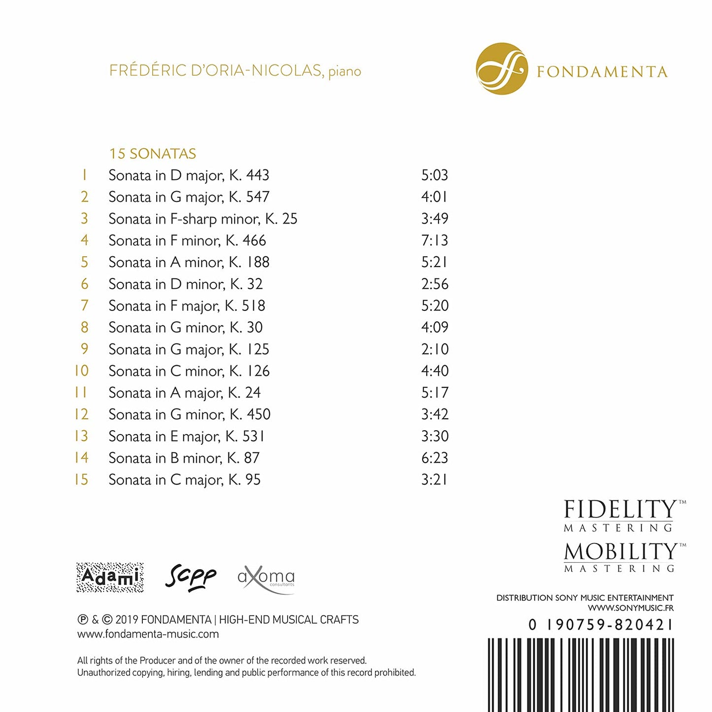 PIANO SONATAS