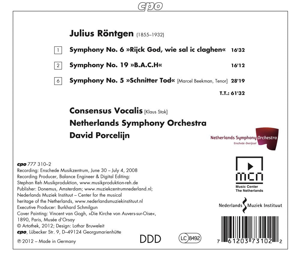 Roentgen Julius: Symphonies 5, 6 & 19