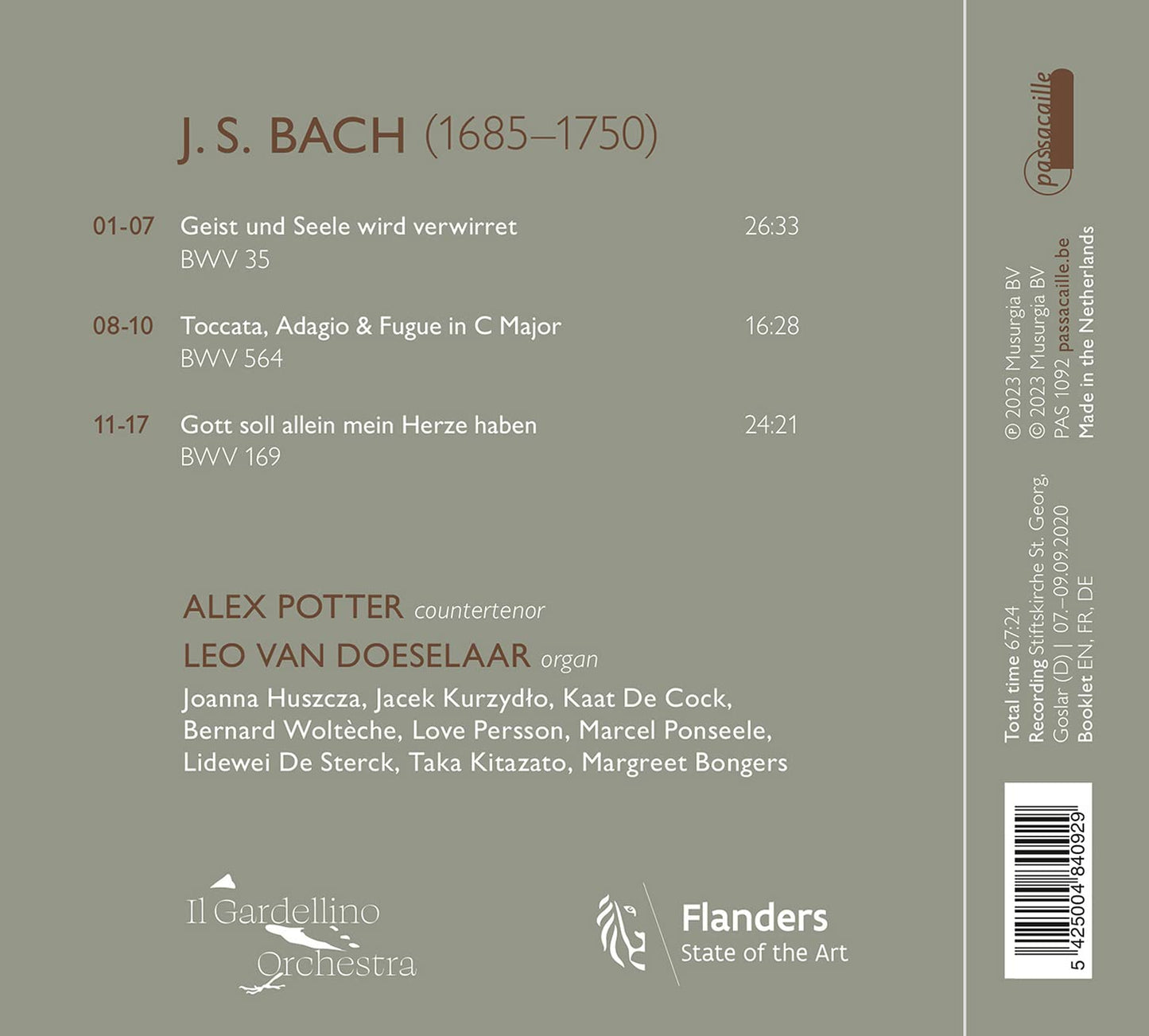 Bach Cantatas BWV 35 & 169
