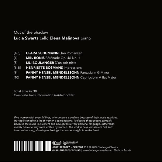 F. Mendelssohn; C. Schumann, Bonis, Bosmans, & Boulanger: Ou