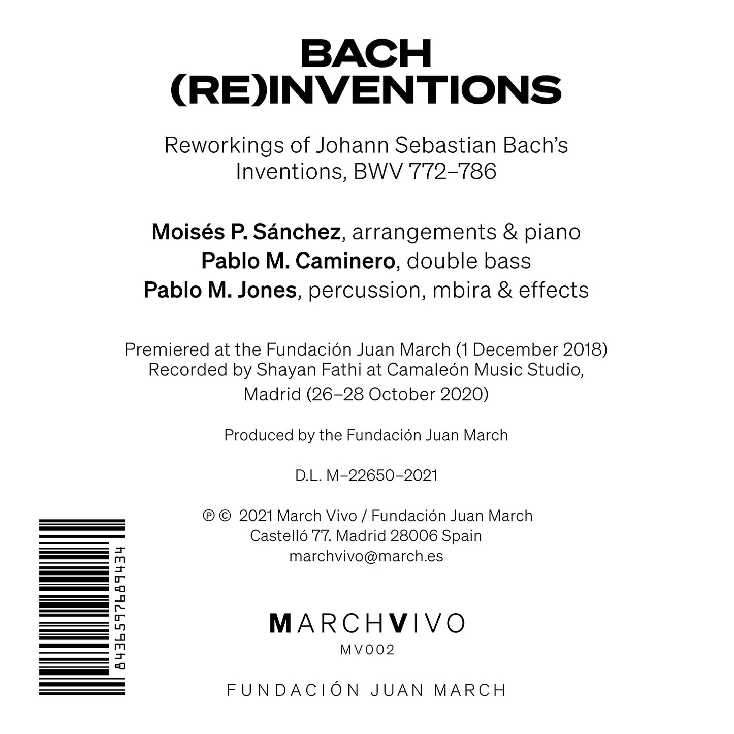 BACH (RE)INVENTIONS