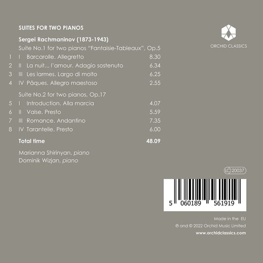 Rachmaninoff: Suites For Two Pianos