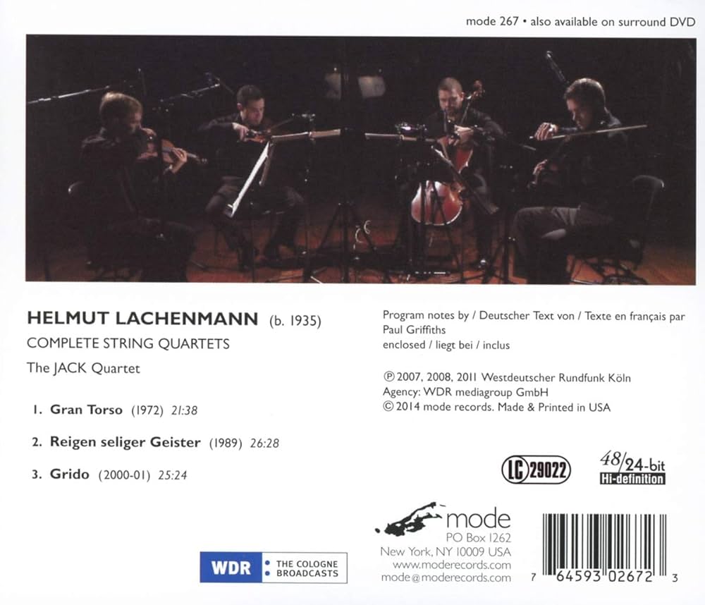 Lachenmann: Complete String Quartets