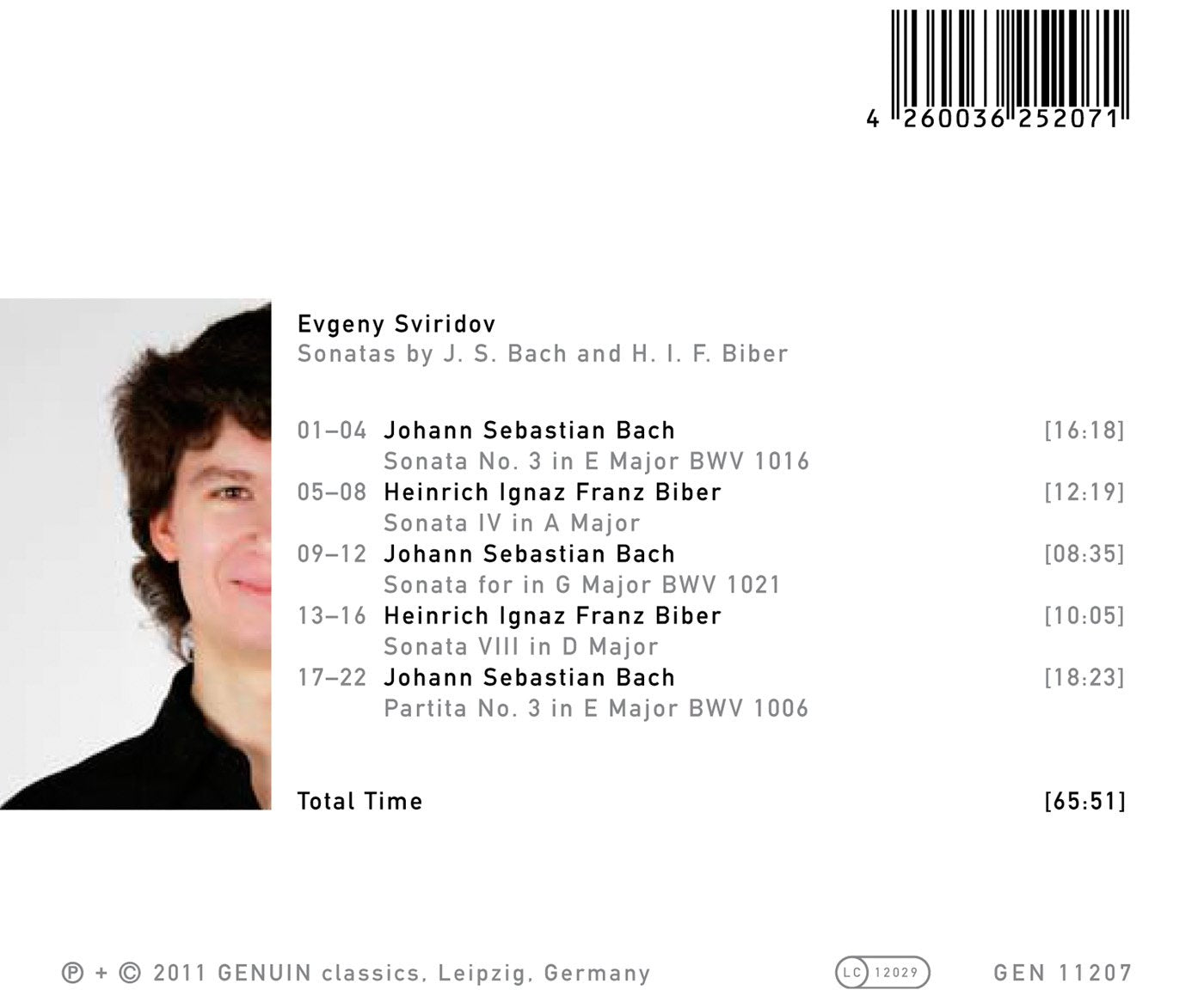 Sonatas by J.S. Bach and H.I.F. Biber