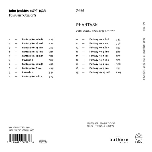 Jenkins: Four-Part Consorts