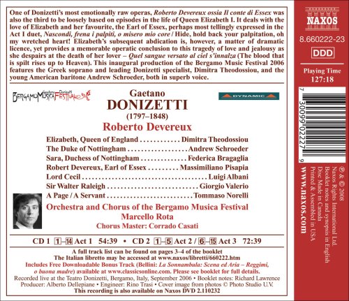 DONIZETTI, G.: Roberto Devereux [Opera] (Bergamo Musica Fest