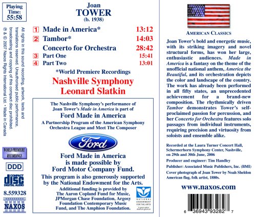 TOWER: Made in America / Tambor / Concerto for Orchestra