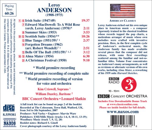 Anderson: Orchestral Music, Vol. 4: Irish Suite - Scottish S