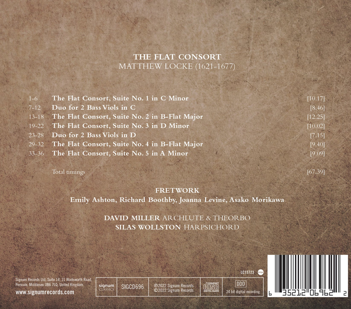 Matthew Locke: The Flat Consort