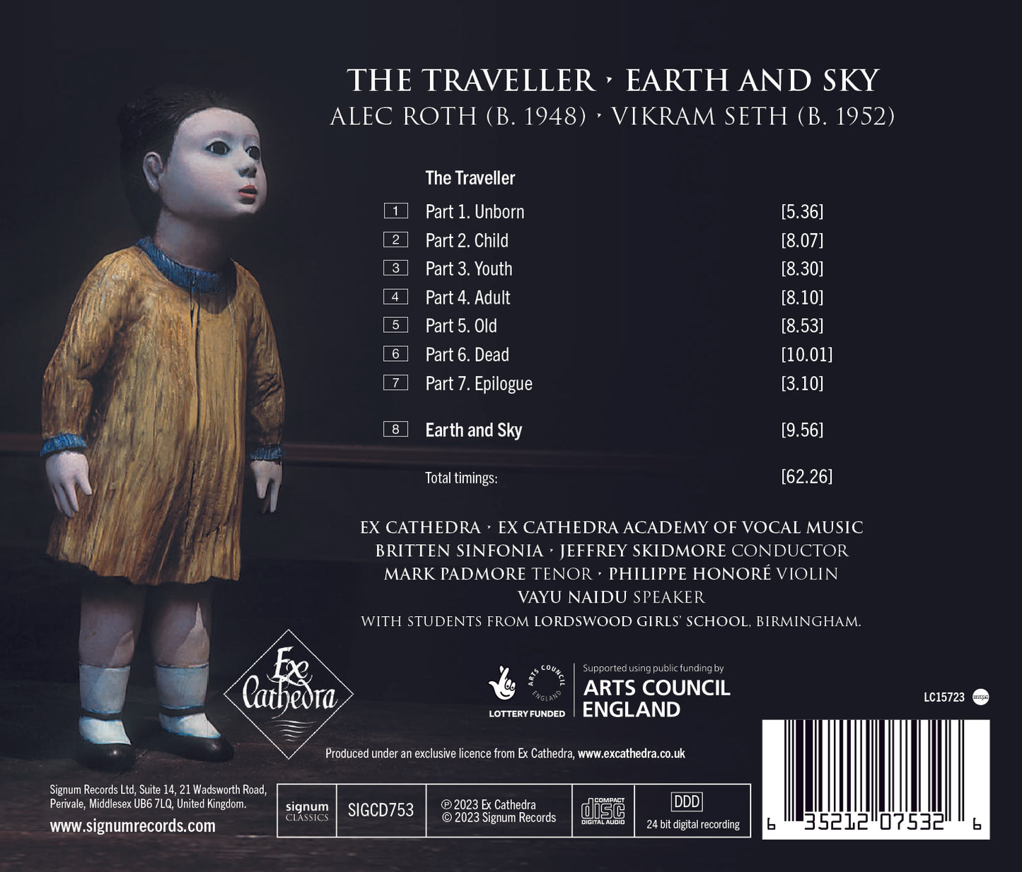 Roth: The Traveller; Earth & Sky / Ex Cathedra; Britten Sinfonia