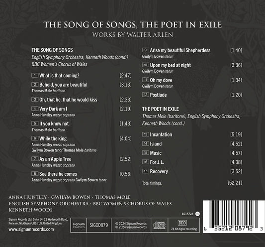 The Song of Songs, The Poet in Exile - Works by Walter Arlen