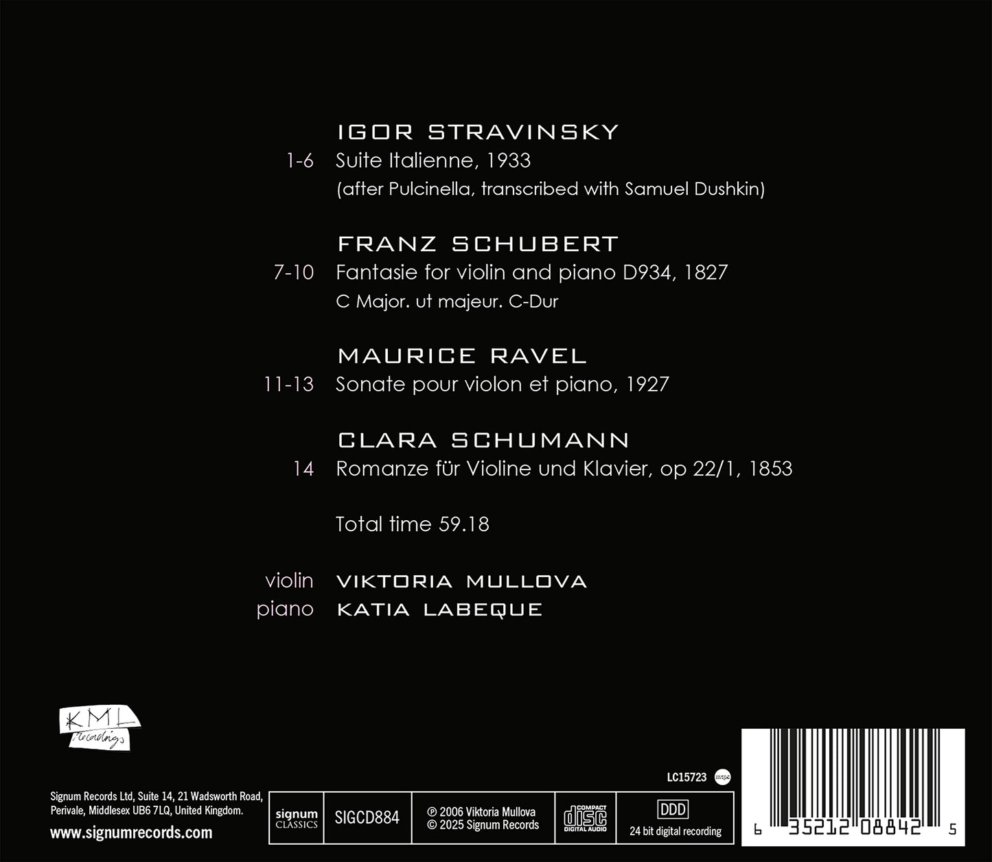 Viktoria Mullova & Katia Labeque - Recital