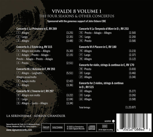 Vivaldi 8, Vol. 1 - The Four Seasons & Other Concertos
