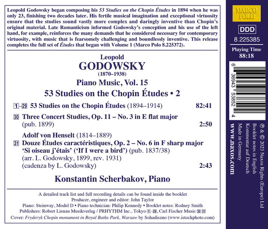 Godowsky: Piano Music, Vol. 15
