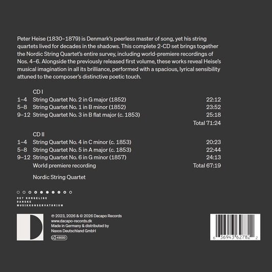 Peter Heise: Complete String Quartets