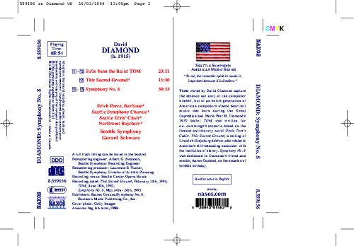 DIAMOND: TOM Suite / Symphony No. 8 / This Sacred Ground
