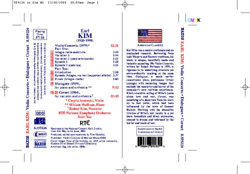 KIM: Violin Concerto / Dialogues / Cornet
