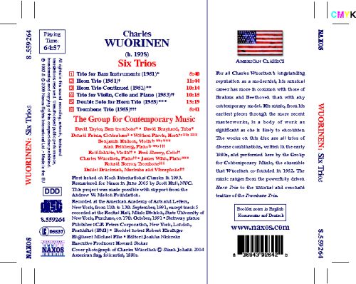 WUORINEN: 6 Trios