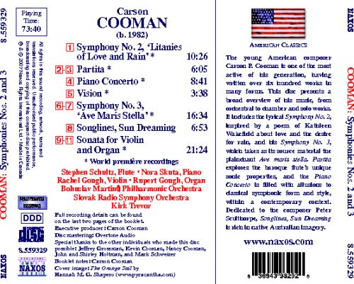 COOMAN: Symphonies Nos. 2 and 3 / Violin Sonata