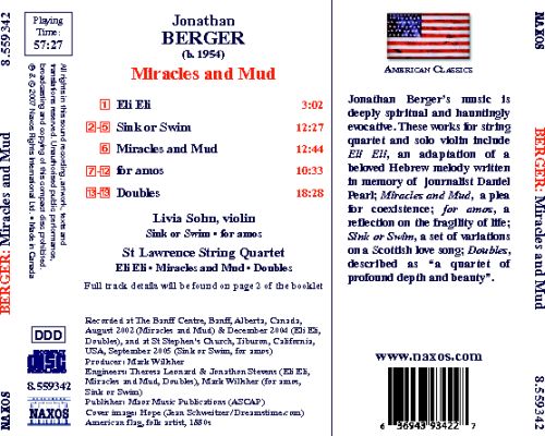 BERGER: Miracles and Mud / Sink or Swim / Doubles / for amos