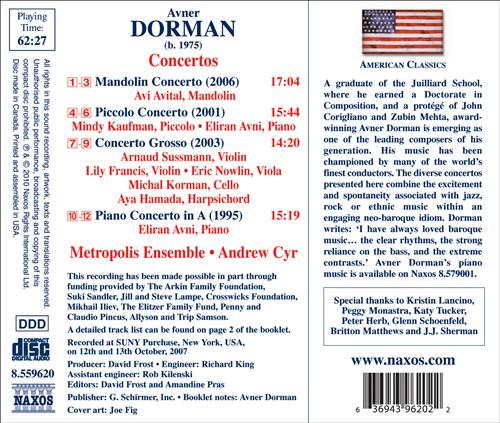 Dorman, A.: Concertos
