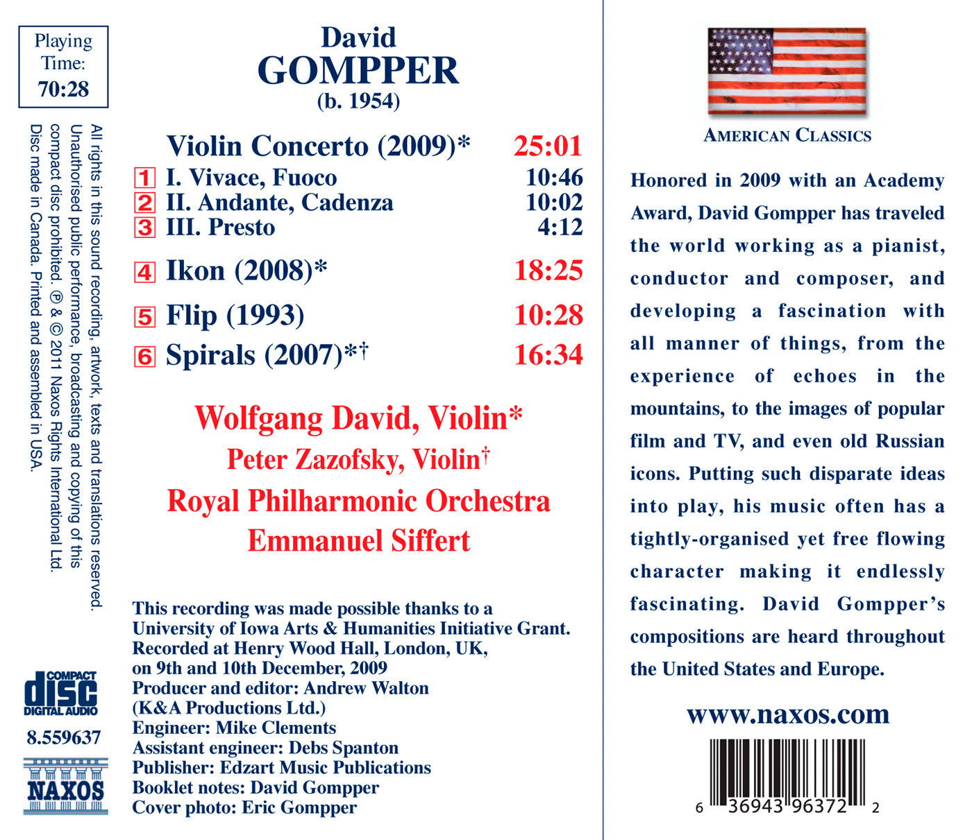 Gompper: Violin Concerto