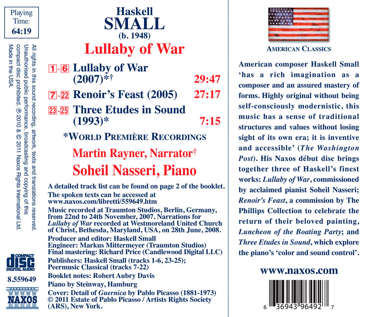 Small: Lullaby of War - Renoir's Feast - 3 Etudes in Sound