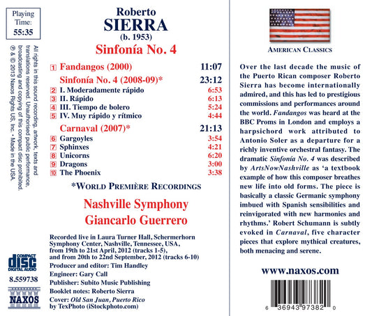 Sierra: Sinfonía No. 4, Fandangos & Carnaval