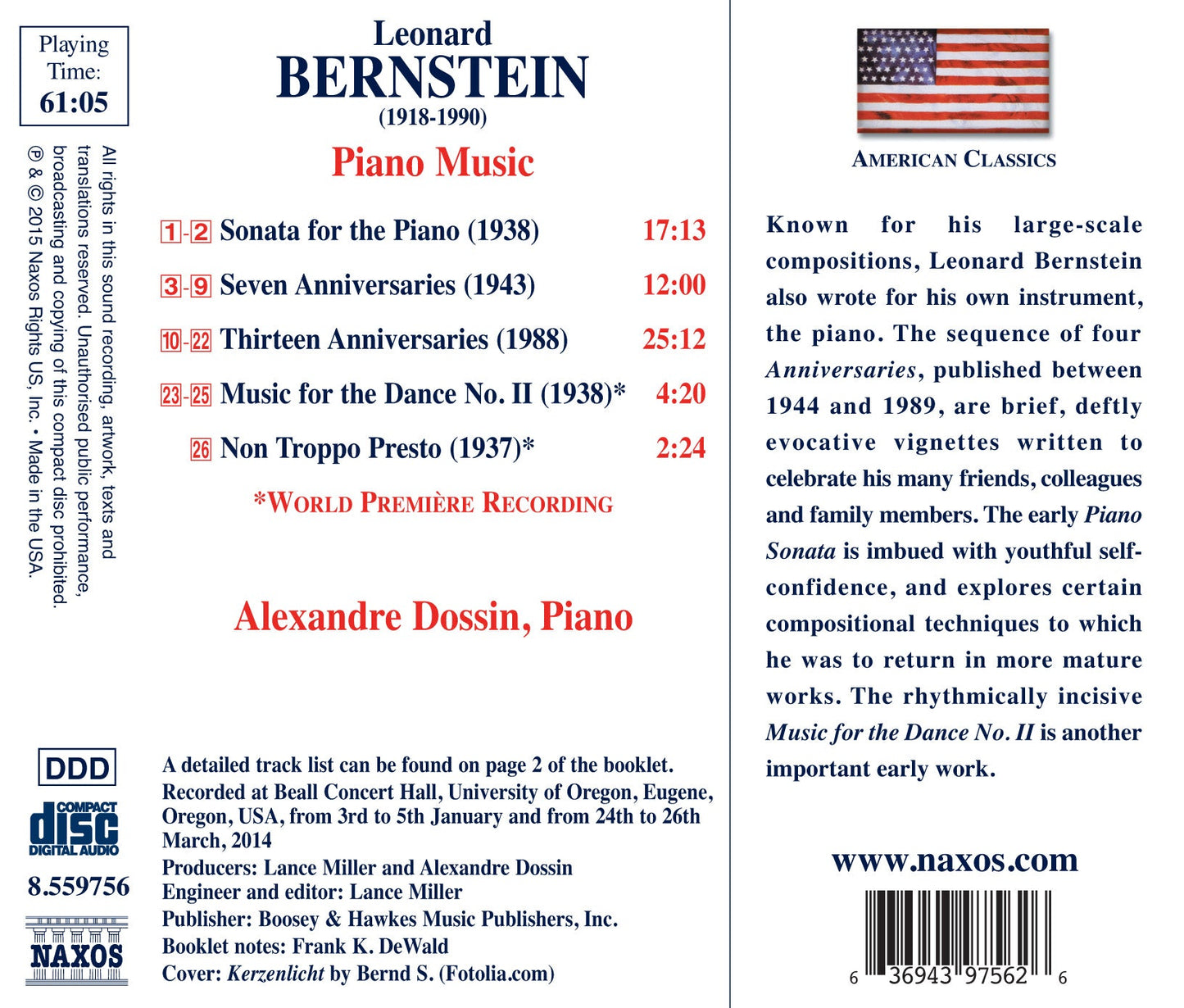 Bernstein: Piano Music