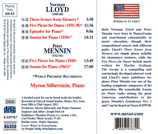 Lloyd & Mennin: Piano Music